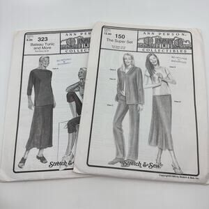 Set of 2 Stretch & Sew 150 Super Set & 323 Bateau Tunic Sewing Patterns